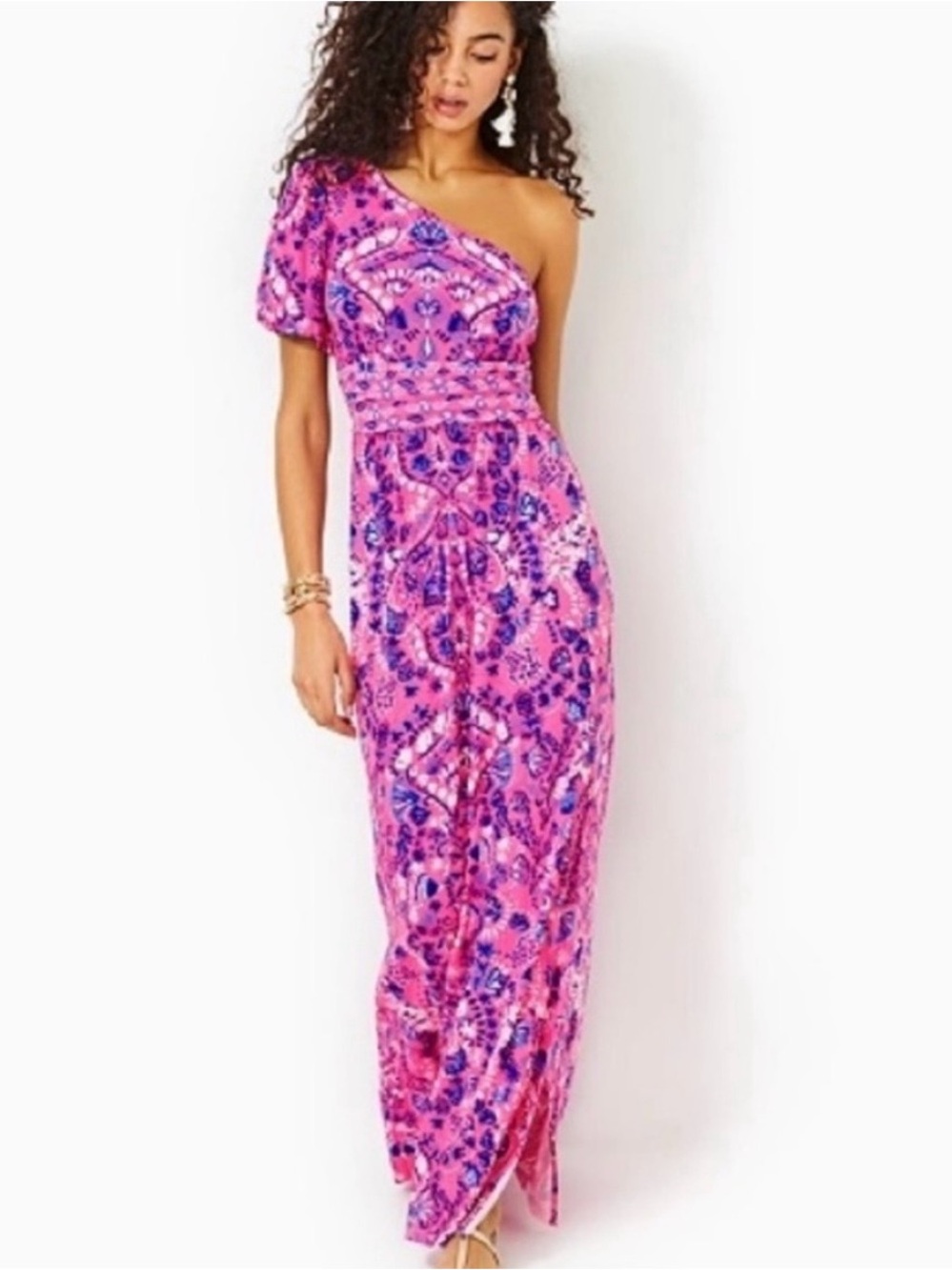 Lilly Pulitzer Solana one shoulder maxi dress - Picture 1 of 6